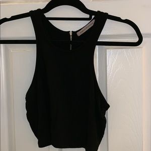 Black crop top